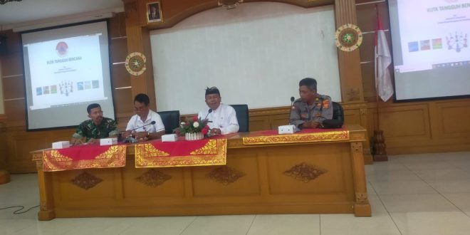 Babinsa Desa Kuta Atensi Sosialisasi Tentang Peningkatan Penanganan Bencana