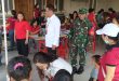 Peduli Kesehatan Warganya Babinsa Desa Peguyangan Dampingi Posyandu Terpadu