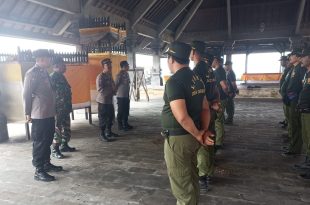 Tingkatkan Disiplin, Babinsa Desa Canggu Bersama Bhabinkamtibmas Bina Linmas Diwilayah