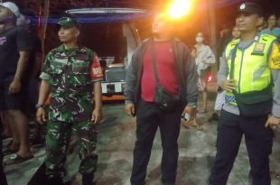 Babinsa Desa Werdi Bhuwana Atensi Turnamen Bola Voli Perbekel Cup