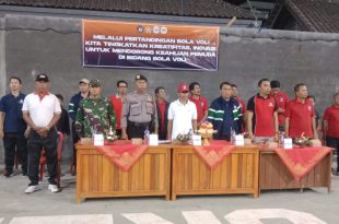 Danramil Abiansemal Atensi Turnamen Voli Karang Taruna Cup