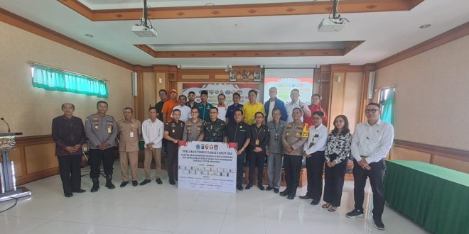 Gelar Deklarasi Pemilu Damai 2024, Dandim 1611/Badung Tekankan Komitmen Jaga Persatuan dan Kesatuan