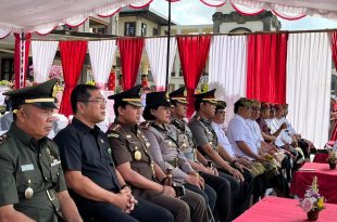HUT Ke 14 Kabupaten Badung, Babinsa Mengwi Atensi Amankan Perayaan Mangupura