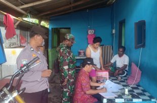 Tertibkan Administrasi, Babinsa Tanjung Benoa Dampingi Sidak