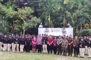 Danramil 1611-05/Abiansemal Turut Serta Dalam Apel Pemilu Damai Tahun 2024