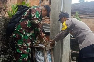Sosialisasi Pemilahan Sampah Babinsa Abiansemal Mengajak Warga Menjaga Kebersihan Lingkungan