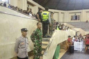 Babinsa Mengwi Atensi Turnamen Voly Mangupura Cup Tahun 2023