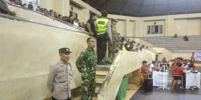 Babinsa Mengwi Atensi Turnamen Voly Mangupura Cup Tahun 2023