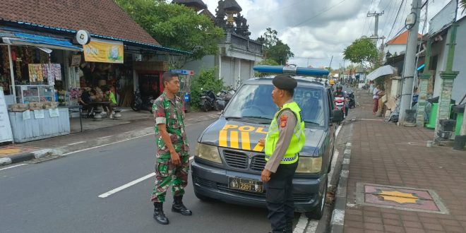 Ciptakan Kamtibmas Aman, TNI Polri Lakukan Patroli Gabungan
