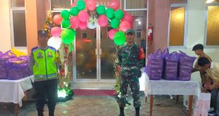 Pastikan Berlangsung Aman dan Lancar, Babinsa Pedungan Pantau Kegiatan Ibadah Perayaan Natal
