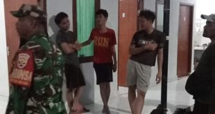 Tertibkan Pendataan Administrasi Kependudukan, Babinsa Desa Angantaka Dampingi Sidak